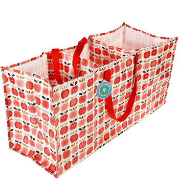 英國 Rex London 玩具/衣物 /垃圾回收 多功能防水環保收納袋/萬用袋/分隔袋_紅蘋果_RL29049-