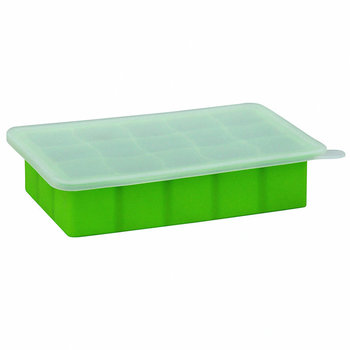 美國 green sprouts 小綠芽 寶寶副食品矽膠儲存盒/製冰盒（不含BPA/BPS、無PVC 安全塑膠）_草綠色_GS185300-4-