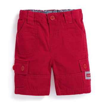 英國 JoJo Maman BeBe 嬰幼兒/兒童100% 純棉多口袋短褲_紅色 (JJ-B5351-R)  -